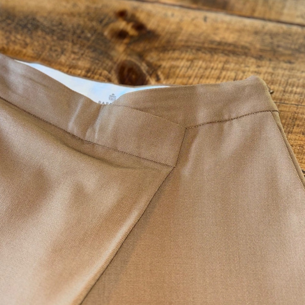 Aritzia Babaton Womens Camel Brown Overlap Wool Wide Leg Dress Pants Size 2 - Picture 5 of 15